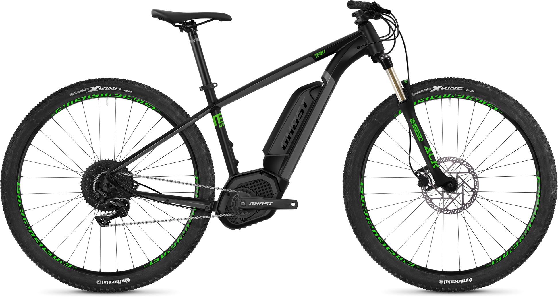 Ghost Hybride Teru B4.9 AL U jetblack / urbangray / riotgreen 2020