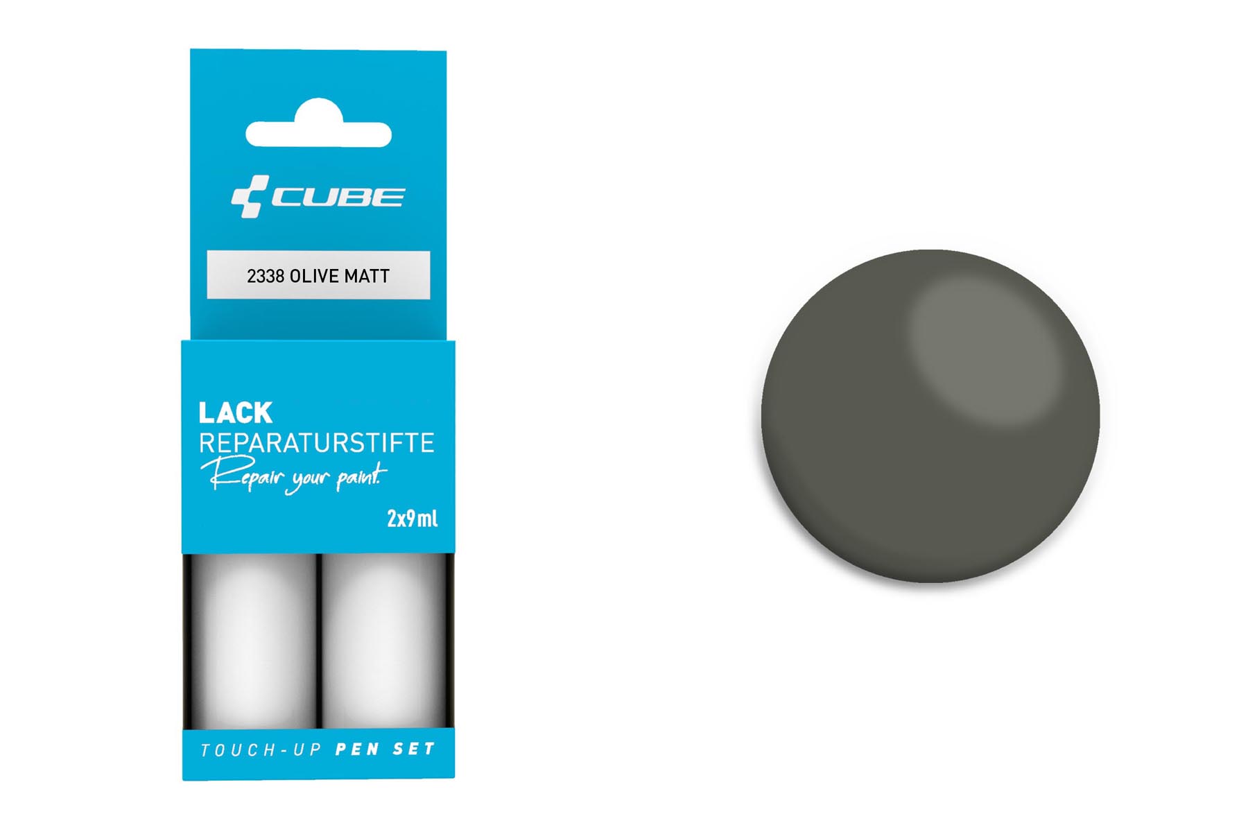 Cube Lackstift Set olive matt 2338