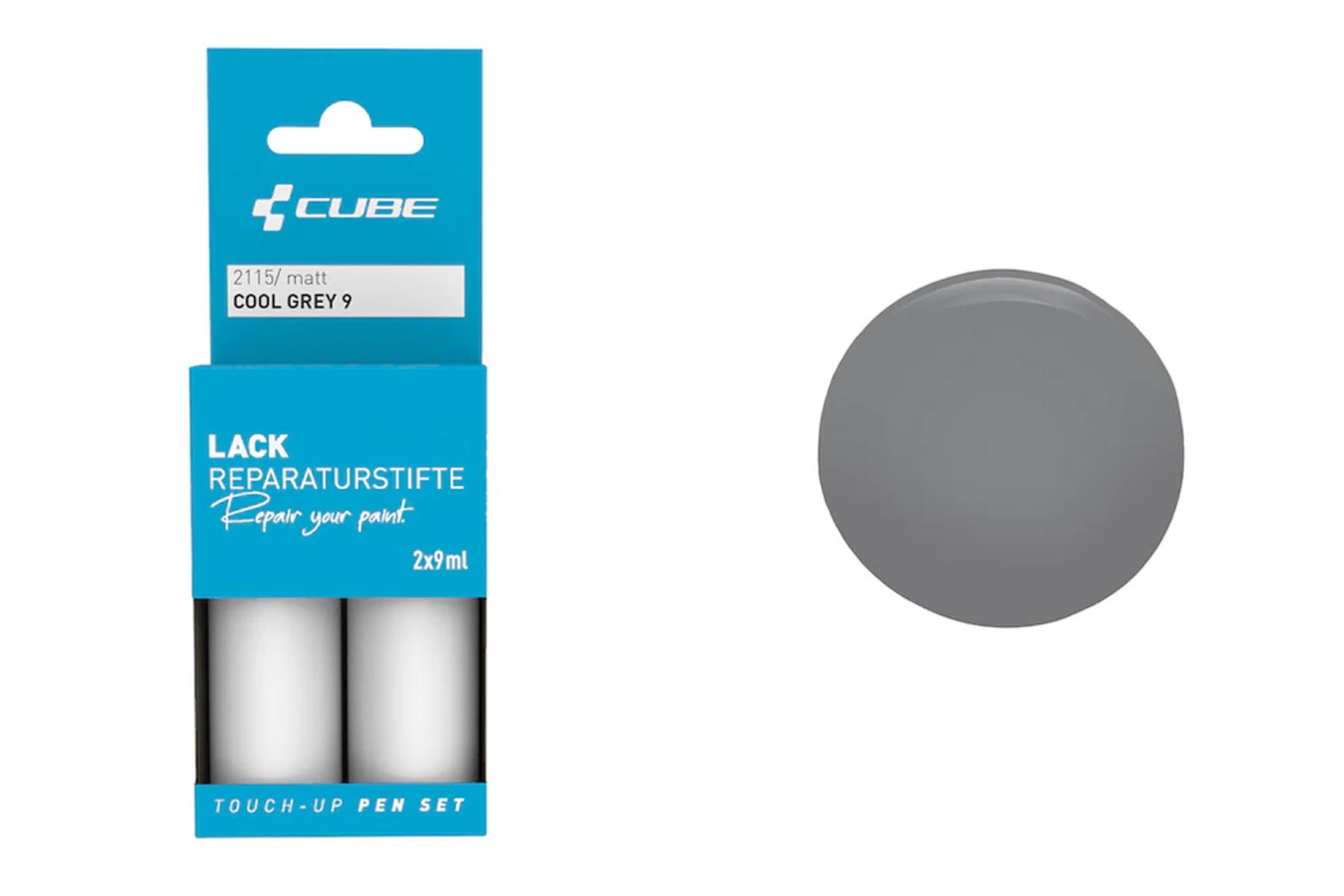 Cube Lackstift Set cool grey 9 matt 2115